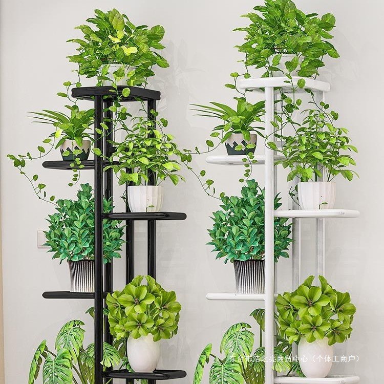 Flower Rack Living Room Floor-standing Indoor Home Balcony Storage Rack ...