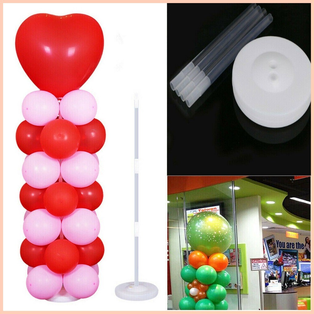 ๑ Balloon Column Base Crystal Poles Latex Balloons Stand Event Party ...