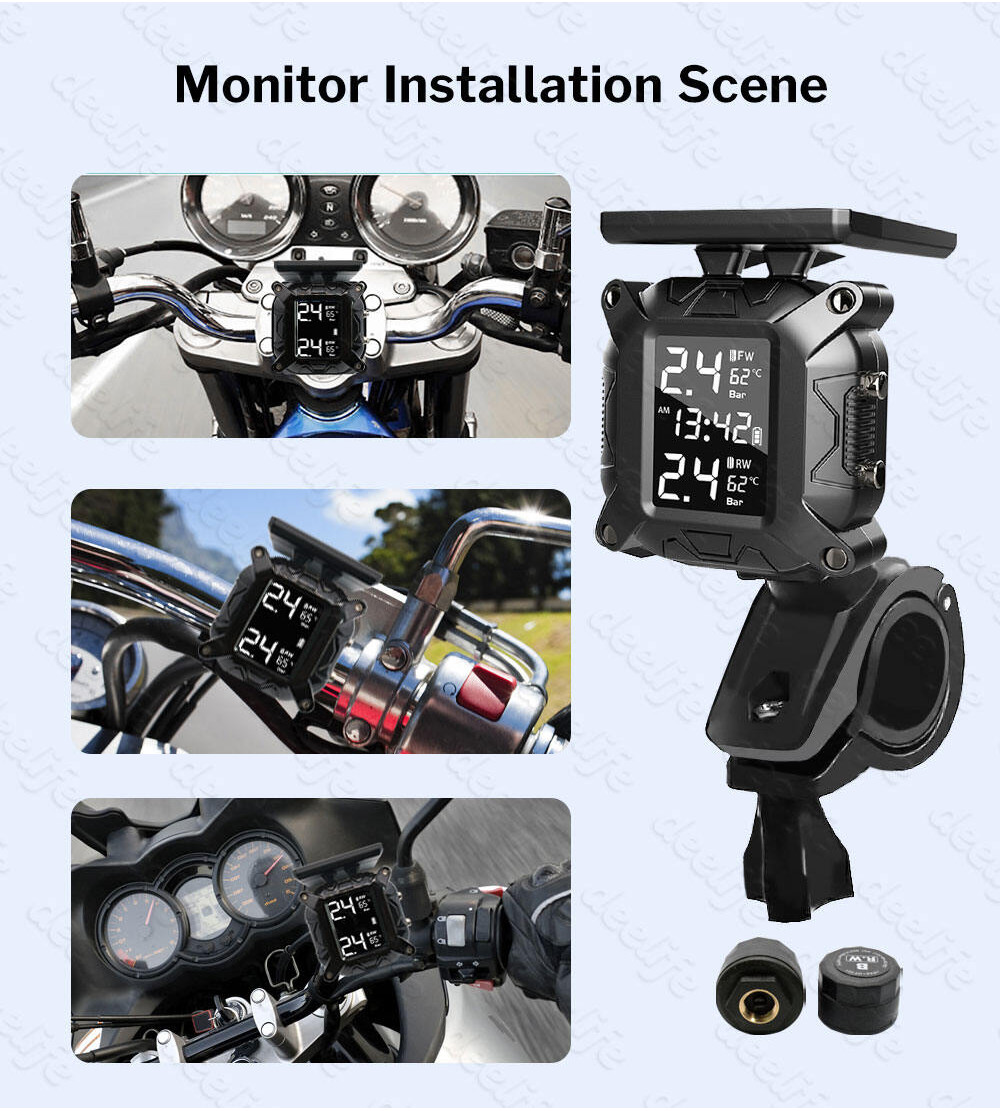 NEW Motorcycle TPMS Tire Pressure Monitoring System TMPS Tyre Sensor ...