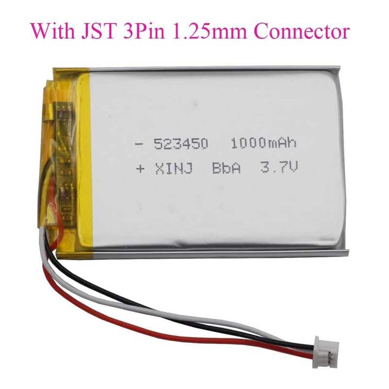 2 Batterie LiPo 3.7V 330mAh 502035 Con Connettore JST 3pin E Termistore - XINJ - Foto 3