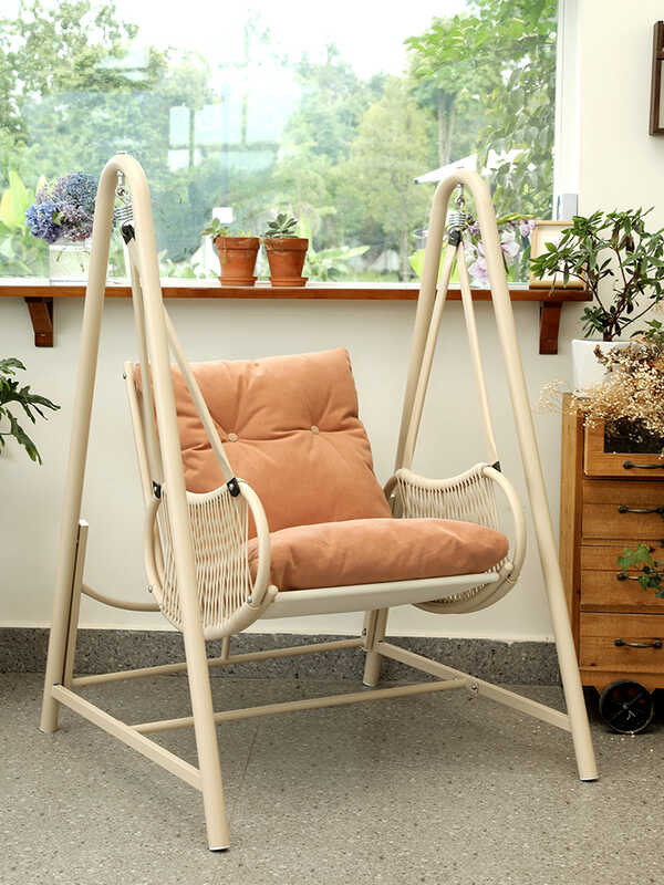 Meiqi Balcony Home Single Indoor Cradle Villa Hanging Basket Rocking ...