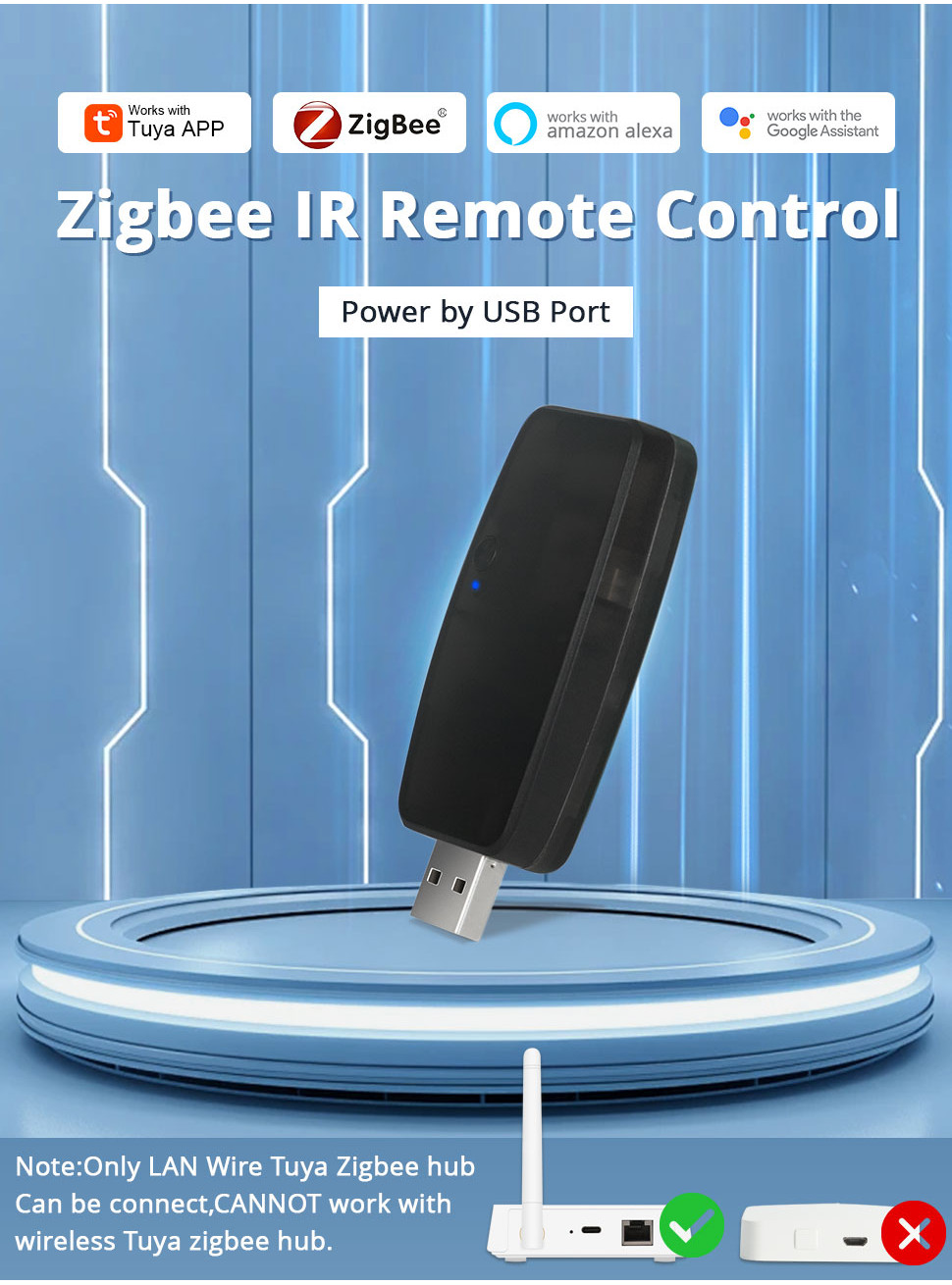 Zemismart Tuya Zigbee IR Remote Control,All in one Remote,Tuya APP