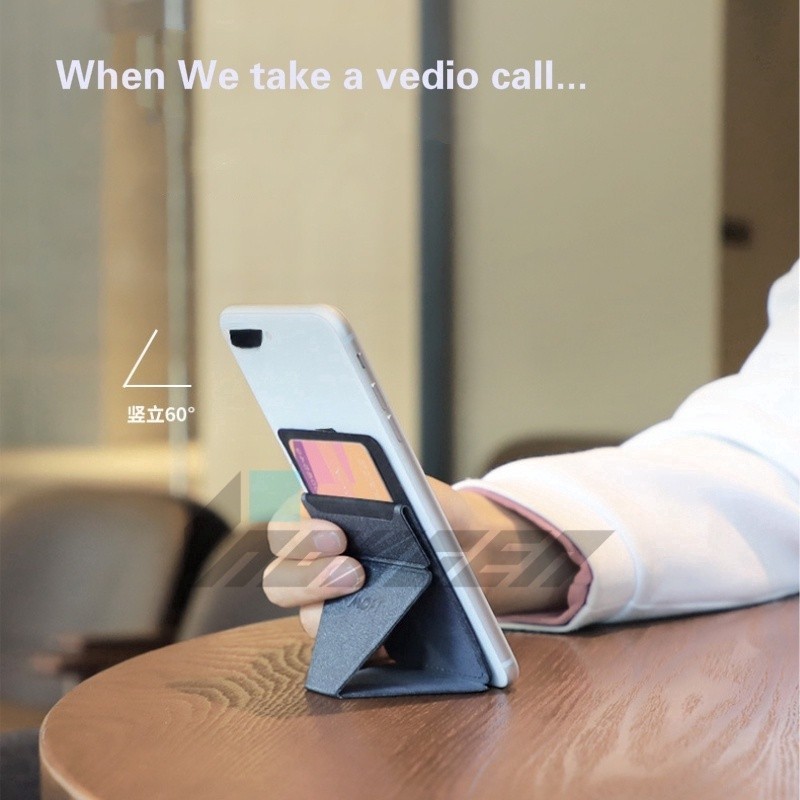 MOFT X Phone Holder Adhesive Type Phone Stand,with Card Slot,Portable