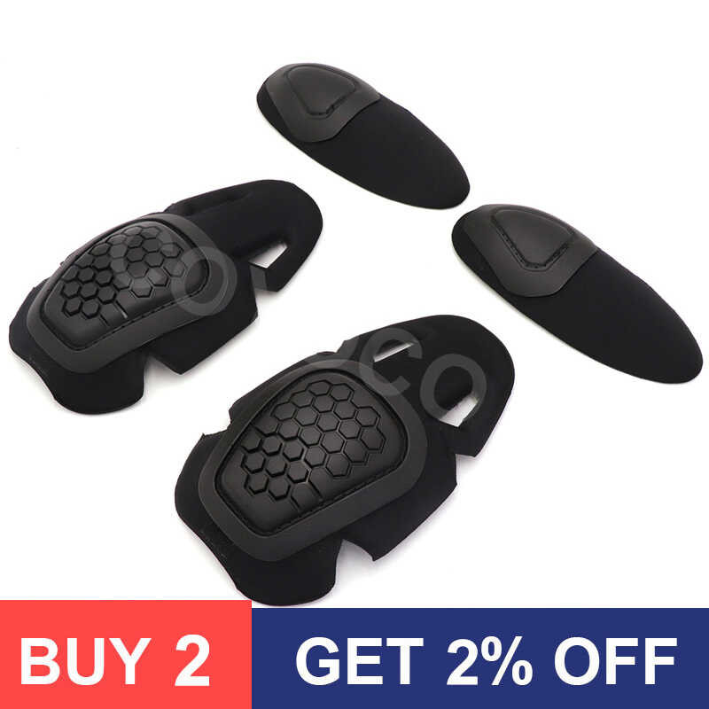 HOT] Tactical Knee Elbow Protector Pad For Paintball Airsoft Combat Uniform Military Suit 2 - View #8