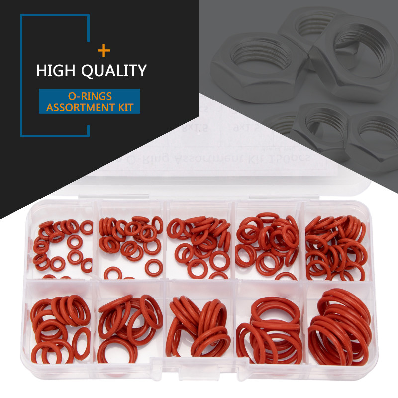 Wholesale 150PCS/box 10 Small Size PCP VMQ Red Silicone Seal O ring ...