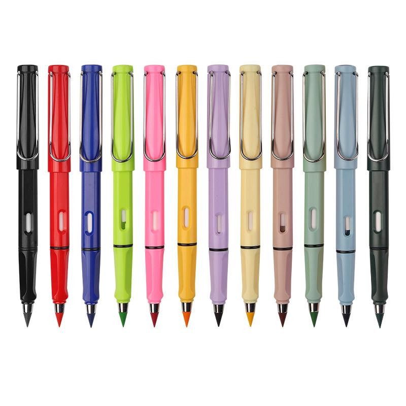 12 Colors Set Everlasting Pencil With Refill Unlimited Writing Pencils