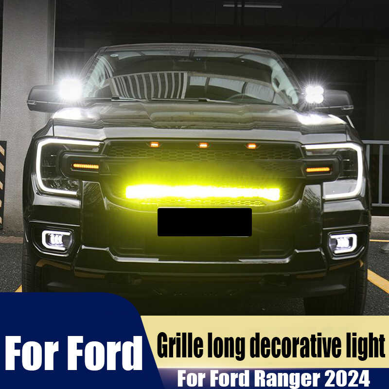 Para Ford Ranger 2024 Grill Mahaba Na Mga Spotlights Dekorasyong ...