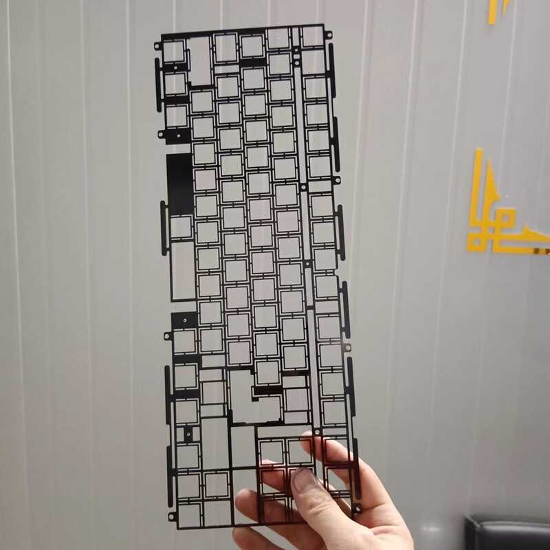 Customized mechanical keyboard positioning plate sandblasting PC POM PP ...