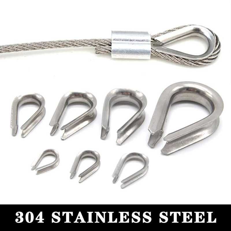 M2 M3 M4 M5-M6-M8-M10 304 Stainless Steel Cable Wire Rope Protective ...