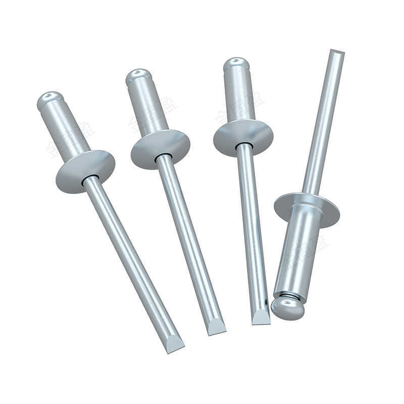 Gu Ying Jin galvanized all iron core pulling rivet with open flat round ...