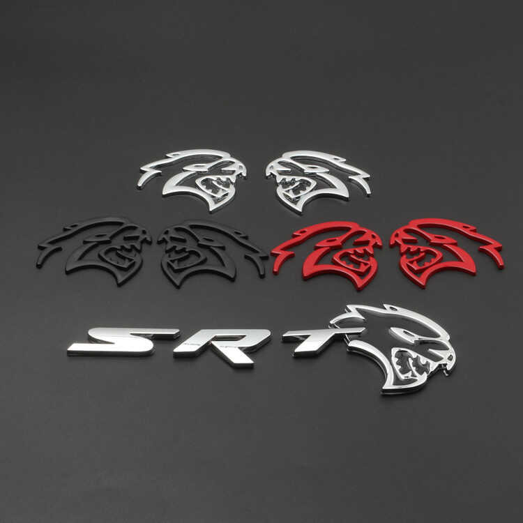Dodge Challenger SRT Hellcat Metal Stickers Personalized Modified Car ...