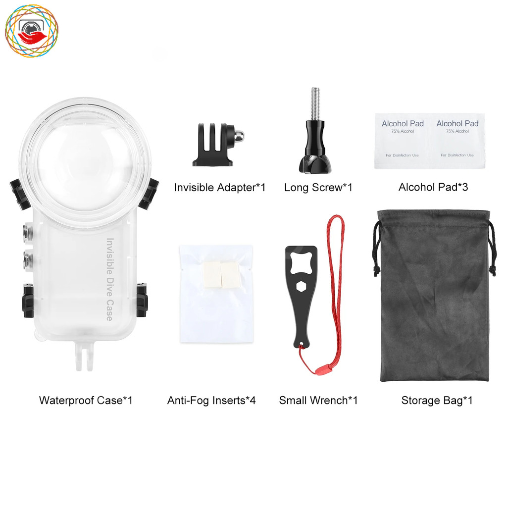 For 360 X4 Invisible Dive Case 50 meters protection New waterproof case ...