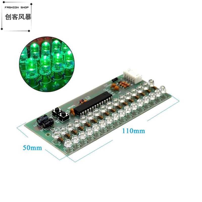 LED Light Music Speaker Spectrum Dynamic Display Volume Level Indicator ...