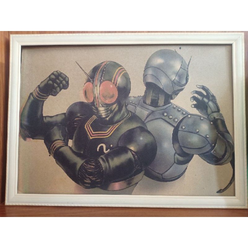☃ ∈ ♞,♘Masked Rider Black Poster (Vintage Wall Decor Theme) | Shopee ...