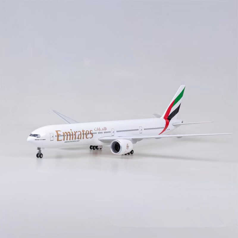 45Cm 1/160 Scale Diecast Model A380/B777 Emirates Airways Boeing 777 ...