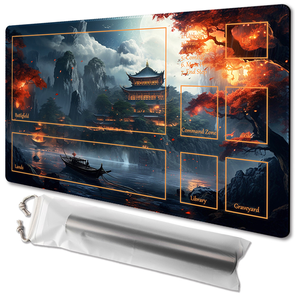 Abaddon, Mtg Playmat gratis waterdichte tas, afmeting 60 x 35 cm, muismat, compatibel met TCG CCG RPG
