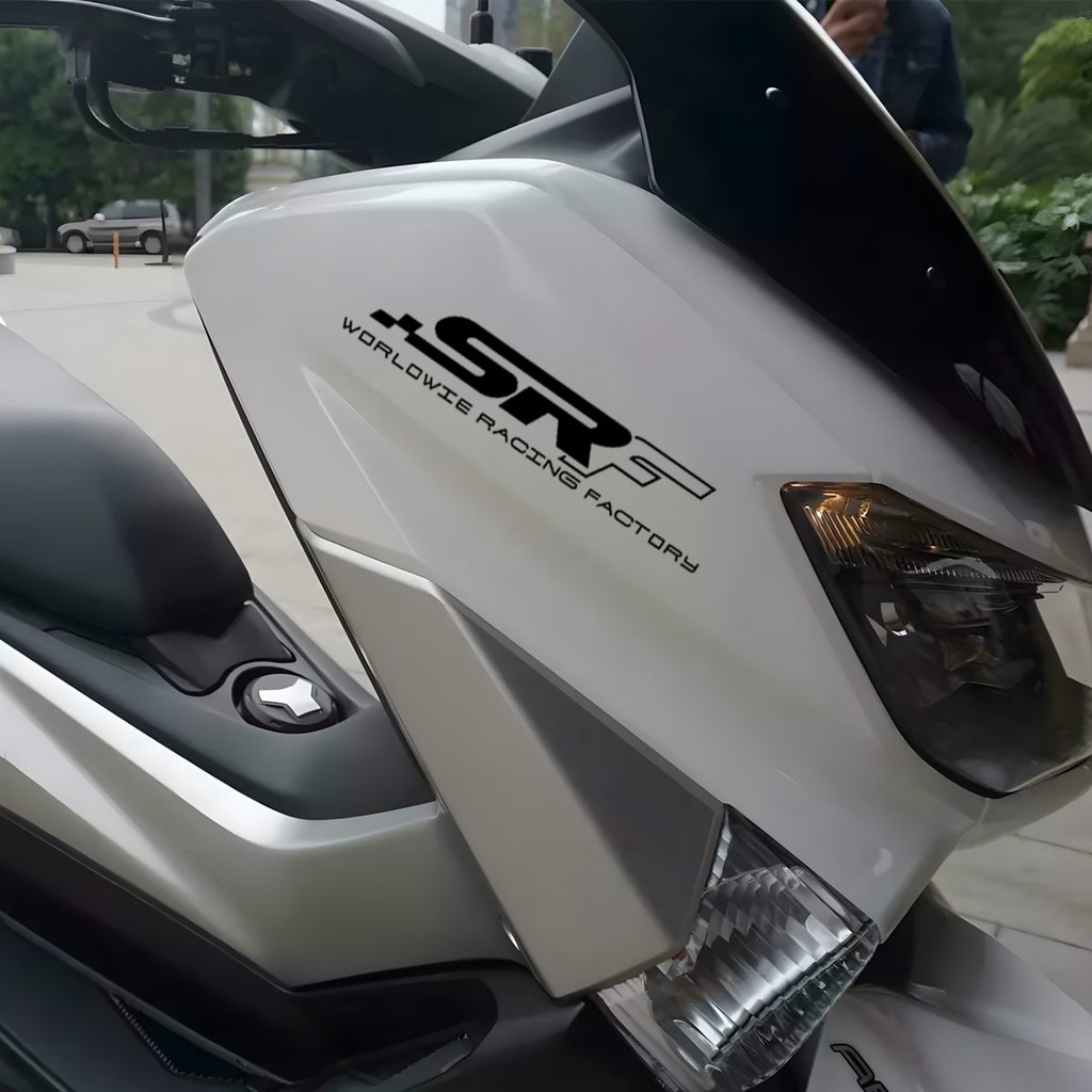 SRF Line Sticker Reflective Motorcycle Scooter Head Front Bumper Cutout ...