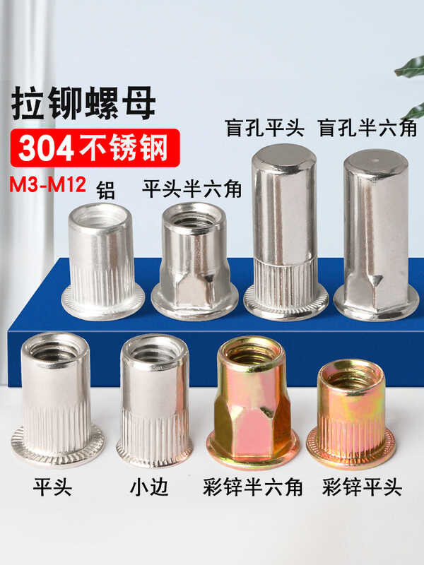 Flat head rivet nut/rivet nut/pull nut/pull nut/pull nut/pull cap 304 ...
