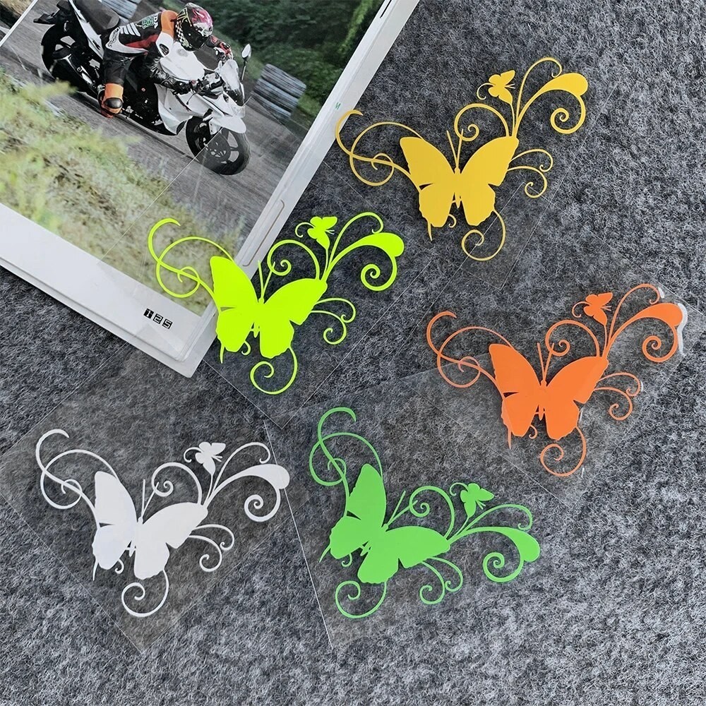 14 Color/Butterfly Motorcycle Accessories helmet Stickers Motorcycle ...