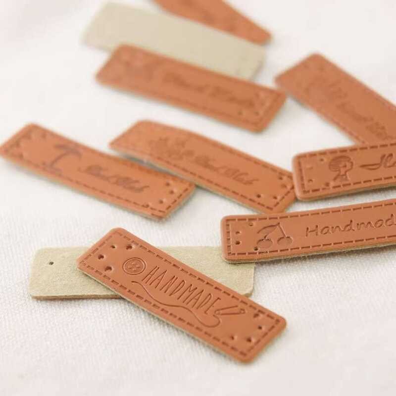 PU synthetic leather, leather scarf label, handmade DIY accessories ...