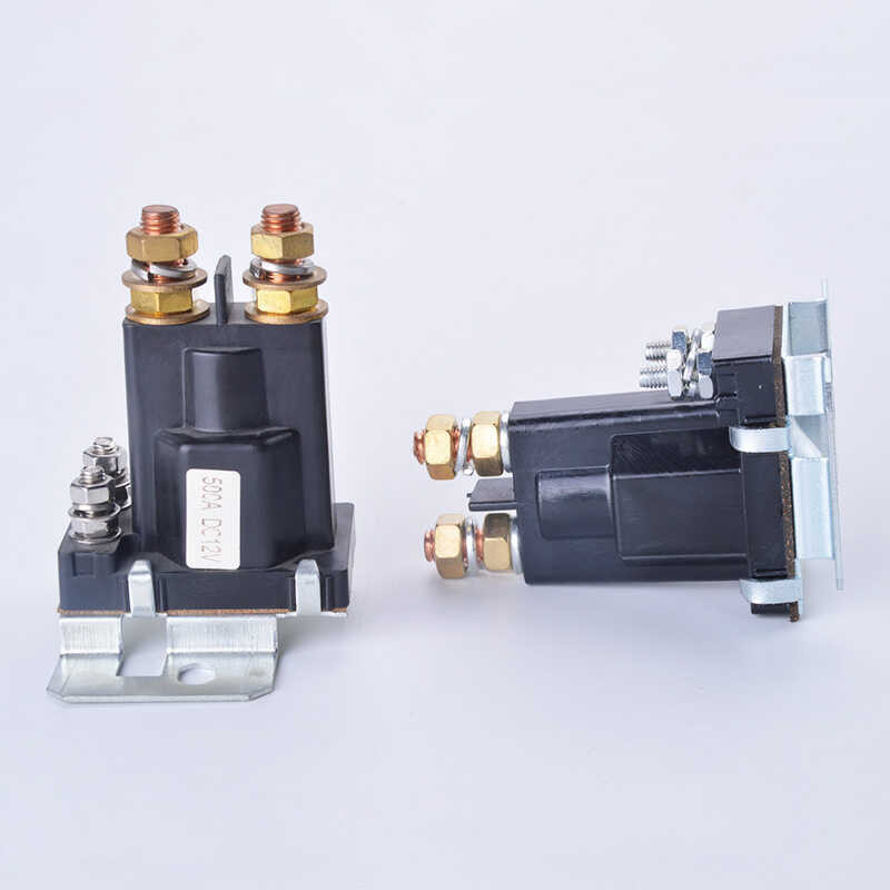 Battery Double Start Relay 4 Pin Large Current 500A 12V 24Vdc Car Power ...
