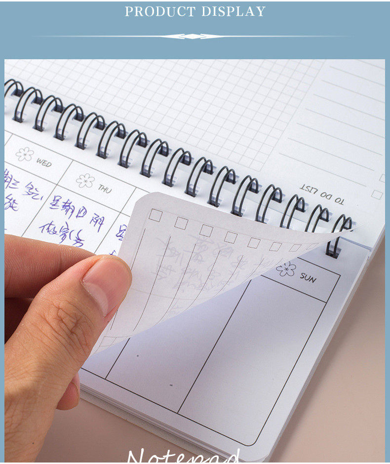 50 Sheets Undated Weekly Daily Desk Planner Efficient Scheduler Memo ...