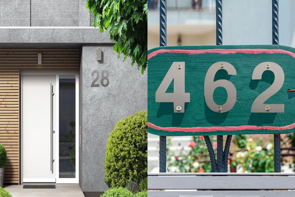 Cf Custom Metal Numbers Modern Stainless Steel House Numbers For