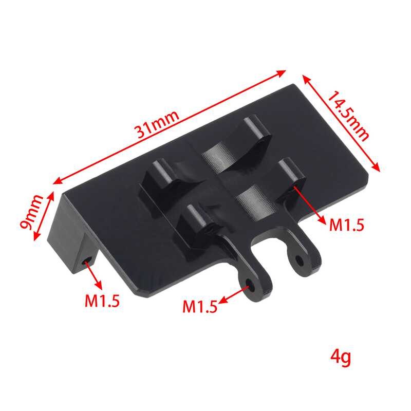 Metal Chassis Skid Plate Gearbox Mount For Axial Scx24 C10 Deadbolt Jlu