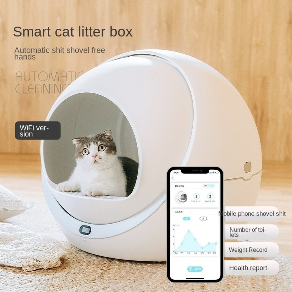 in stock Petree automatic self-cleaning cat litter box cat sandbox ...