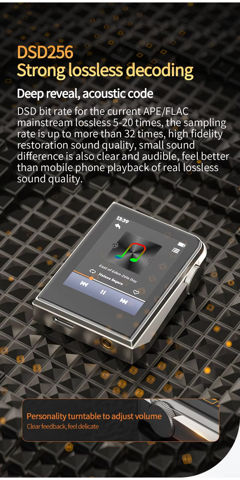 RUIZU A58 HiFi Music MP3 Player DSD256 bluetooth mp3 player Portable ...