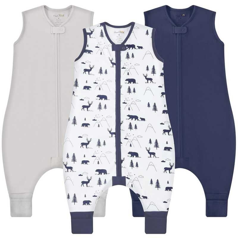 Toddler Feet, 0.5 TOG Organic Cotton Sleeping Bag with Legs, Wearable