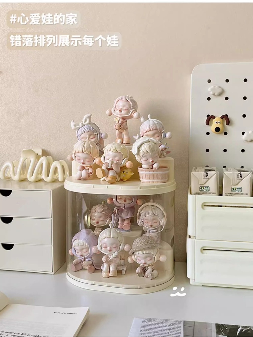 Transparent Acrylic Trapezoidal Model Rack Figurine Doll Model Box Can ...