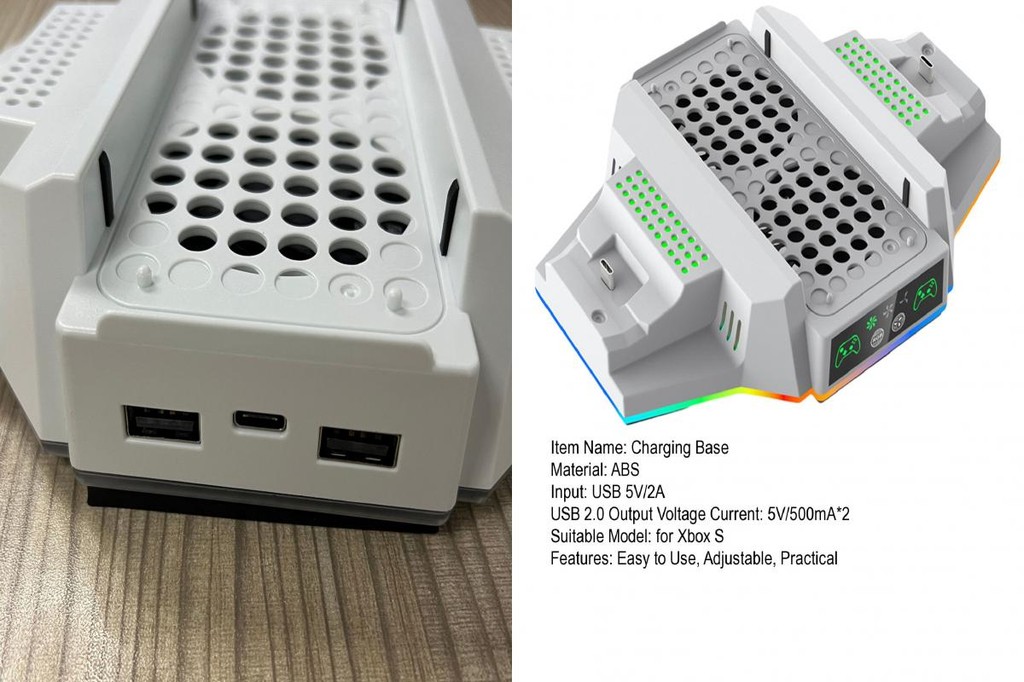 High-speed Fans Charging Base Rgb Vertical Cooling Stand with ...