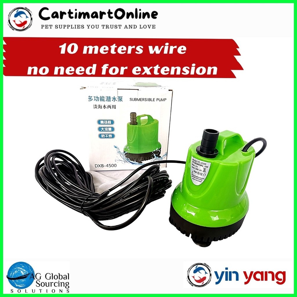 Flood Pump Pond And Garden Water Submersible Pump With Meters Extra Long Wire Shopee