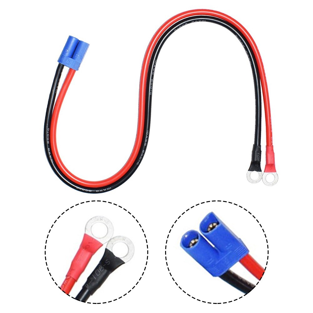 Copper Wire EC5 Male Plug to OTerminal Cable Car Battery Jump Starter