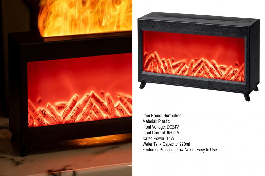 Realistic Fireplace Design Diffuser 7 Color Mini Fireplace Aroma ...