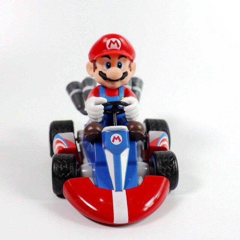LY Er Bro Pull-Back Racers Kart Mario Luigi Yoshi Tode Bowser Figure ...