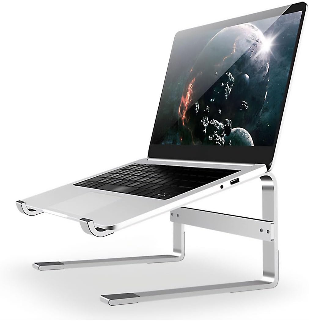 Zeus Laptop Stand Tall Laptop Riser 10 to 18 Inches Ventilated Laptop ...
