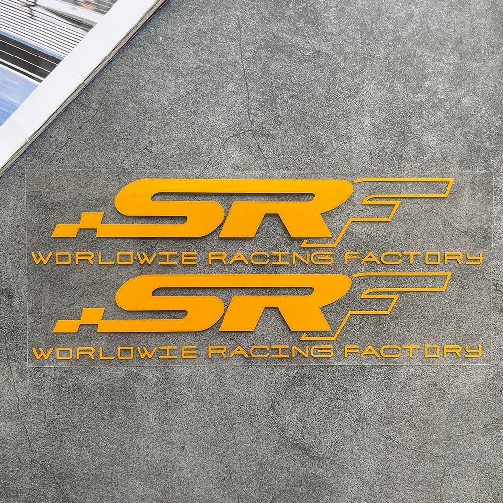 SRF Line Sticker Reflective Motorcycle Scooter Head Front Bumper Cutout ...