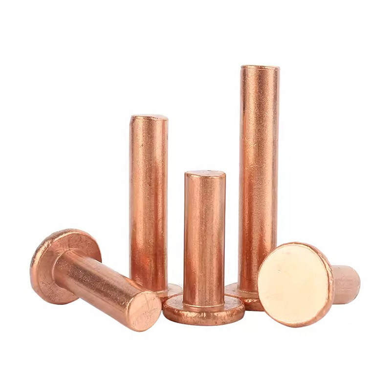 Brass Flat Head Rivet M1.5 M2 M2.5 M3 M4 M5 M6 M8, Copper Solid Rivets ...