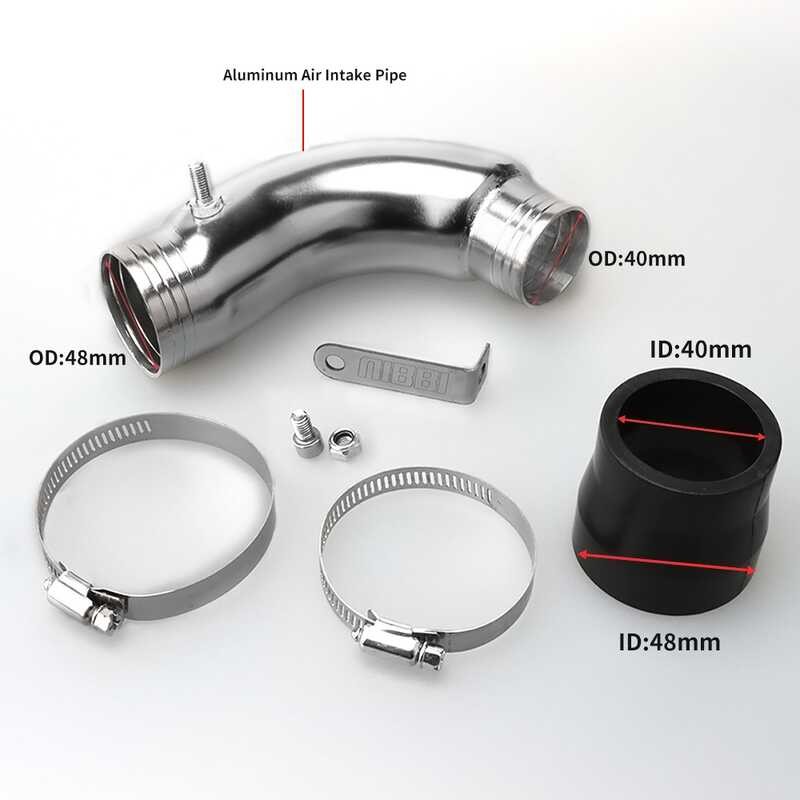 Ly Nibbi Motorcycle Aluminum Intake Curve Pipe Manifold Mm Cnc Air Filter Kit Para Sa Honda