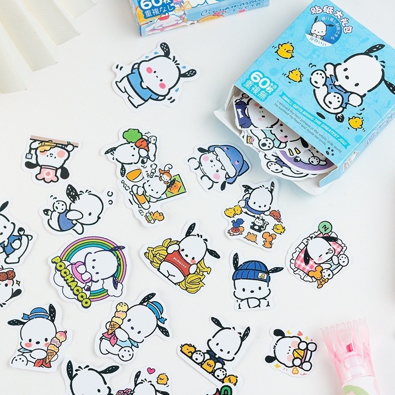 Cartoon Handbook Sticker Set Waterproof PVC Sticker Student DIY ...
