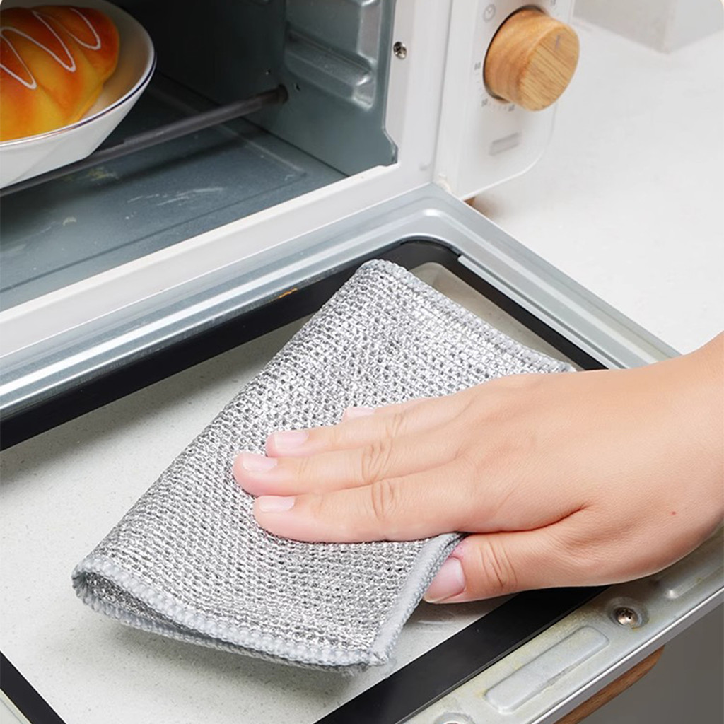 10Pcs Wire Cleaning Cloth Dish Scrubber Non-Scratch Wire Dishcloth Wire ...