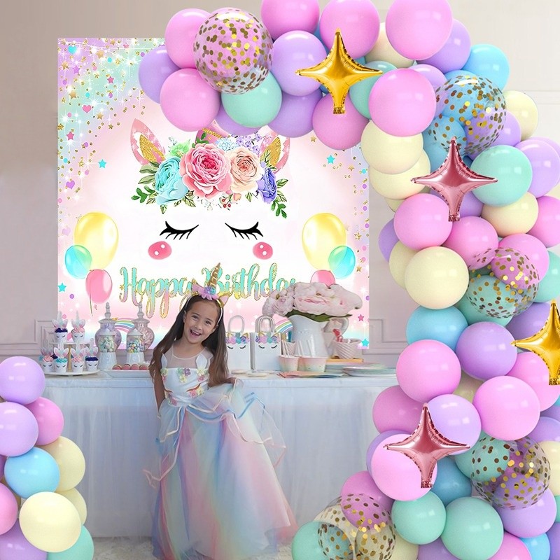 unicorn theme birthday dress Unicorn Pastel Polka Dot Twirl Dress