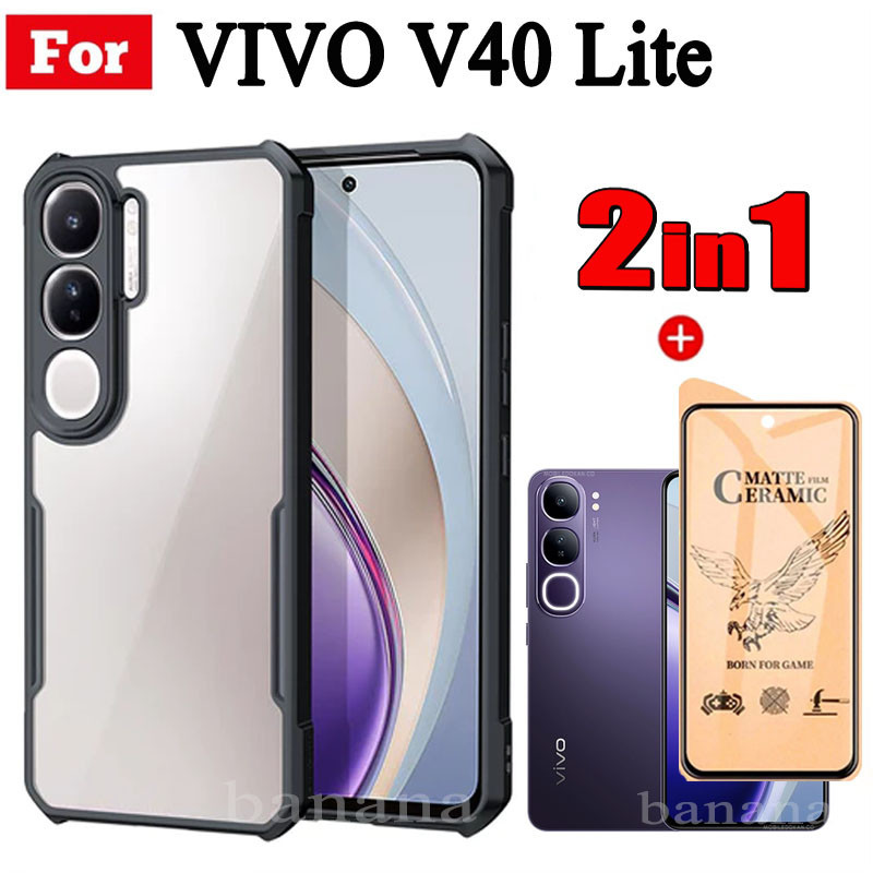 Vivo V40 Lite Shockproof Phone Case Full Cover Film For Vivo Y36 4G