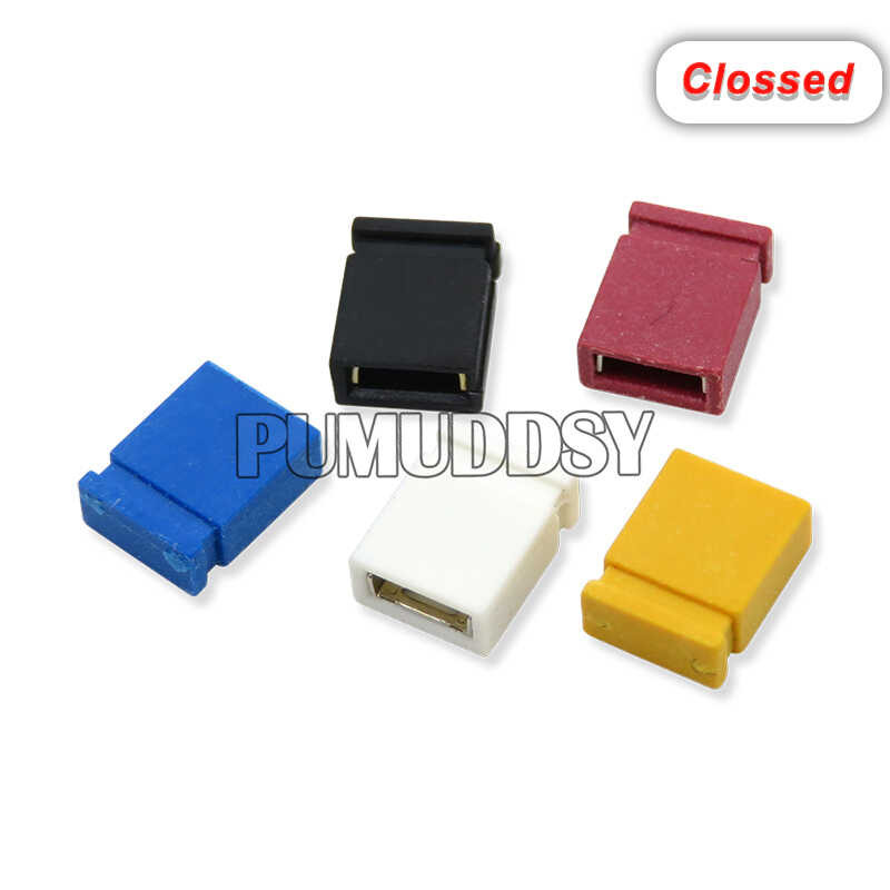 100PCS Pitch 2.4mm Pin Header Jumper Shorted Cap Headers & Wire ...