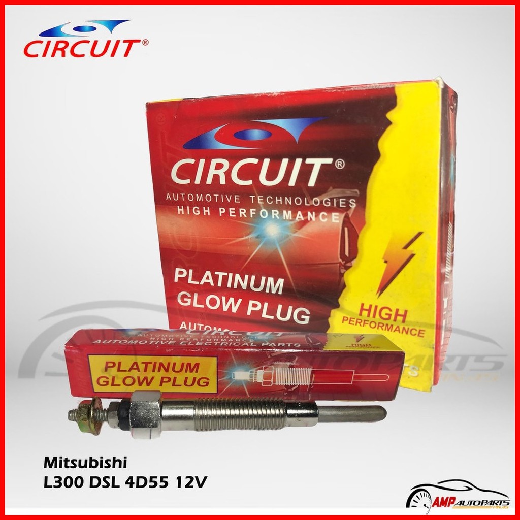۞ Glow Plug/Heater Plug for Mitsubishi Fuso 4D55, L300 DSL 4D55 12V