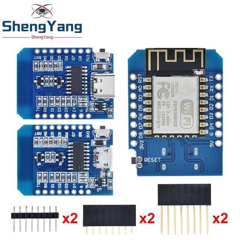 ESP-12F TYPE-C/MICRO ESP8266 CH340G V2 USB WIFI Development D1 Mini ...