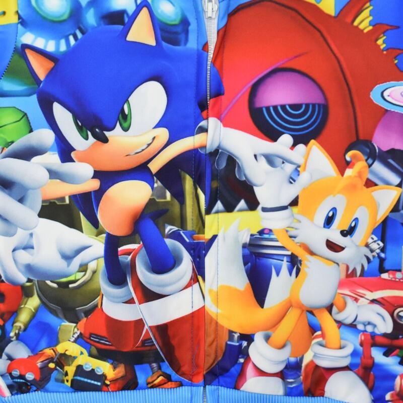 Super Sonic The Hedgehog 2 Blue Long Sleeve Hoodie For Kids Boy ...