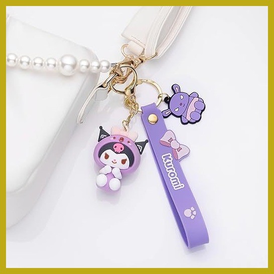 Cute Kawaii Keychain Anime Cartoon kawaii Keyring Pendants for Car ...